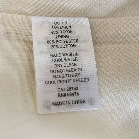 Caroline Constas Floral Linen Shorts & Top Set Size Small Retail $400 - Picture 15 of 16